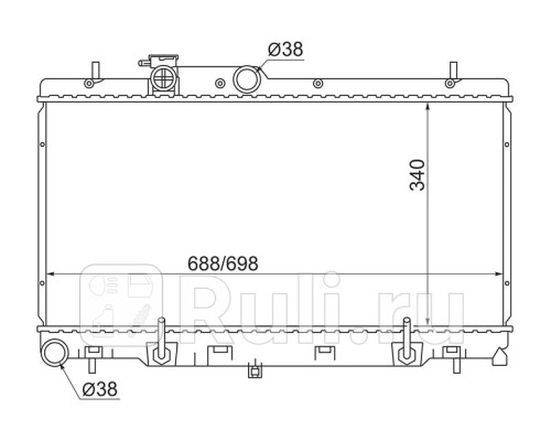 SB0005 - Радиатор охлаждения (SAT) Subaru Legacy BE/BH (1998-2004)