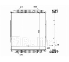IV0001 - Радиатор охлаждения (SAT) Iveco Eurotech (1996-2002)