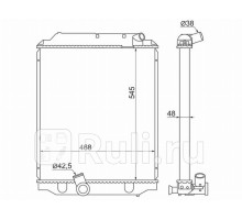 TY0064 - Радиатор охлаждения (SAT) Toyota Dyna (1999-2002)