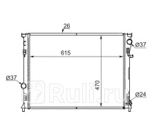 CR0003 - Радиатор охлаждения (SAT) Chrysler 300C (2004-2011)