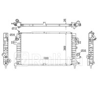 OP0006-04-D1 - Радиатор охлаждения (SAT) Opel Astra H (2004-2014)