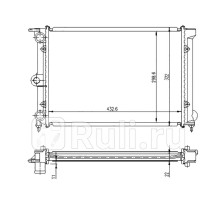 SG-VW00012 - Радиатор охлаждения (SAT) Volkswagen Jetta 2 (1984-1992)