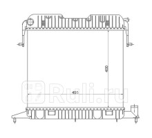 OP0003 - Радиатор охлаждения (SAT) Opel Omega A (1984-1994)