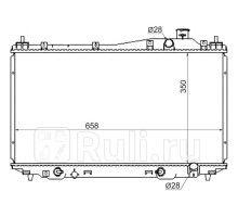 HD0001-ES - Радиатор охлаждения (SAT) Honda Civic хэтчбек (2001-2005)