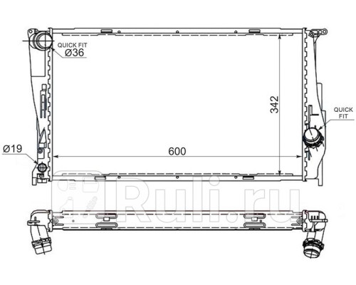 DRM05111 - Радиатор охлаждения (DENSO) BMW E90/E91 (2005-2008)