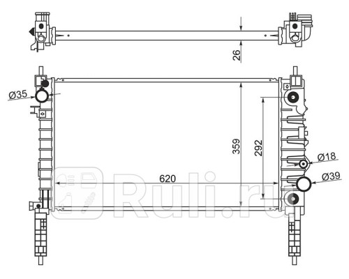 CV0011-2 - Радиатор охлаждения (SAT) Opel Mokka (2012-2016)