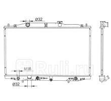 HD0005-UC-1 - Радиатор охлаждения (SAT) Honda Inspire UC (2003-2007)