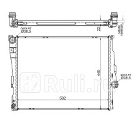 BW0008 - Радиатор охлаждения (SAT) BMW E46 (2001-2005)