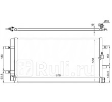 DCN02044 - Радиатор кондиционера (DENSO) Audi A4 B8 рестайлинг (2011-2015)