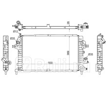 SG-OP0006-04-D2 - Радиатор охлаждения (SAT) Opel Astra H (2004-2014)