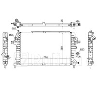 SG-OP0006-04-D2 - Радиатор охлаждения (SAT) Opel Zafira B (2005-2014)