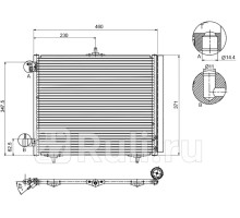 ST-PG04-394-0 - Радиатор кондиционера (SAT) Peugeot 207 (2006-2015)