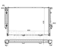 BW0007 - Радиатор охлаждения (SAT) BMW E32 (1986-1994)