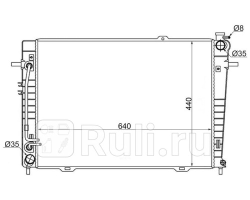 HY0009-2.0D - Радиатор охлаждения (SAT) Hyundai Tucson 1 (2004-2010)