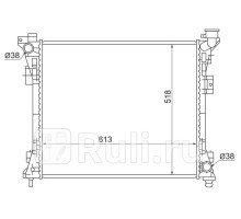 CR0002-08 - Радиатор охлаждения (SAT) Dodge Caravan 5 (2007-2019)