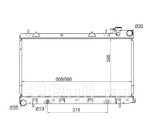 SB0001-02-2R - Радиатор охлаждения (SAT) Subaru Impreza GD/GG (2000-2007)