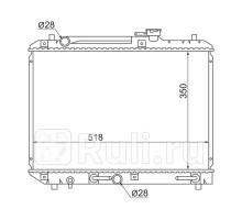 SK0002 - Радиатор охлаждения (SAT) Suzuki Baleno 1 (1995-1998)
