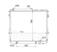 TY0009-200-4.5 - Радиатор охлаждения (SAT) Toyota Land Cruiser 200 рестайлинг (2012-2015)