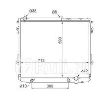 TY0009-200-4.5 - Радиатор охлаждения (SAT) Toyota Land Cruiser 200 рестайлинг 2 (2015-2021)