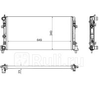 SG-VW0007-1-R - Радиатор охлаждения (SAT) Volkswagen Polo седан (2010-2015)
