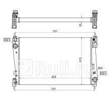 OP0008-1 - Радиатор охлаждения (SAT) Fiat Bravo (2007-2014)