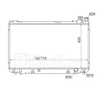 TY0006-175 - Радиатор охлаждения (SAT) Toyota Crown LSX10 (1995-2008)