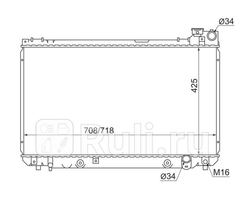 TY0006-175 - Радиатор охлаждения (SAT) Toyota Crown LSX10 (1995-2008)