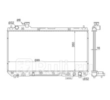 TY0004-10-2R - Радиатор охлаждения (SAT) Toyota Rav4 (1997-2000)