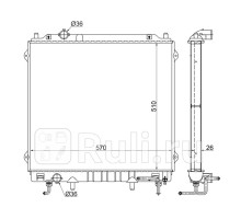 HY0012-2.9 - Радиатор охлаждения (SAT) Hyundai Terracan (2001-2007)