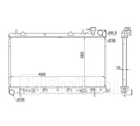 SB0001-SG9 - Радиатор охлаждения (SAT) Subaru Forester SG (2002-2008)