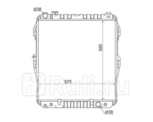 TY0013-1KZ - Радиатор охлаждения (SAT) Toyota Hilux (1992-1994)