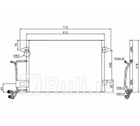 ST-VWA7-394-A0 - Радиатор кондиционера (SAT) Volkswagen Passat B5 (1996-2001)
