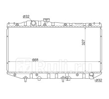 TY0003-SV20 - Радиатор охлаждения (SAT) Toyota Camry V20 правый руль (1987-1991)