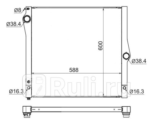 BW0010-07 - Радиатор охлаждения (SAT) BMW X5 E70 (2006-2010)