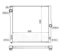 BW0010-07 - Радиатор охлаждения (SAT) BMW E71 (2007-2014)