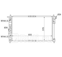DW0004-2.0 - Радиатор охлаждения (SAT) Daewoo Nubira (1997-2000)