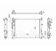 HY0016-2 - Радиатор охлаждения (SAT) Hyundai Solaris 2 рестайлинг (2020-2021)