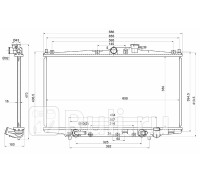 ST-10-0049 - Радиатор охлаждения (SAT) Honda Accord 6 CF (1998-2002)