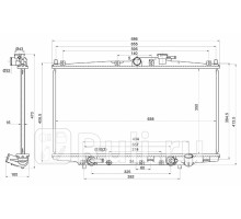 ST-10-0049 - Радиатор охлаждения (SAT) Honda Accord 6 CF (1998-2002)