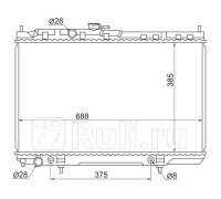 NS0001-B10 - Радиатор охлаждения (SAT) Nissan Almera Classic (2006-2012)