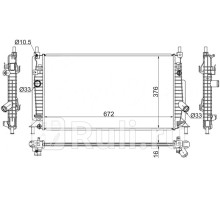MZ0008-1 - Радиатор охлаждения (SAT) Mazda 3 BL (2009-2013)