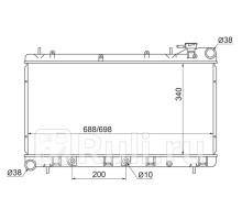 SG-SB0001 - Радиатор охлаждения (SAT) Subaru Forester SF (1997-2002)