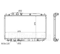 SG-HD0001-FD - Радиатор охлаждения (SAT) Honda Civic 4D (2005-2011)