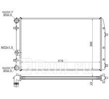 VW0011-1 - Радиатор охлаждения (SAT) Skoda Roomster (2006-2010)