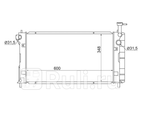 TY000NHW10 - Радиатор охлаждения (SAT) Toyota Prius (1997-2003)
