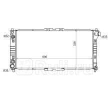 MZ0002-V6 - Радиатор охлаждения (SAT) Mazda Capella (1997-2002)