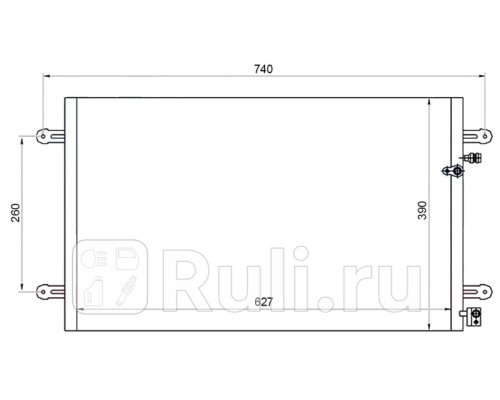 ST-AD05-394-0 - Радиатор кондиционера (SAT) Audi A6 C6 (2004-2008)