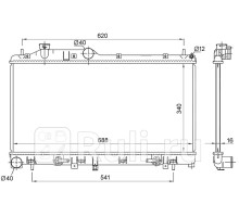 DRM36015 - Радиатор охлаждения (DENSO) Subaru Impreza GD/GG (2003-2007)
