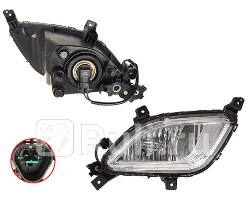 ST-323-2033R - Противотуманная фара правая (SAT) Kia Cerato 3 YD рестайлинг (2016-2020)