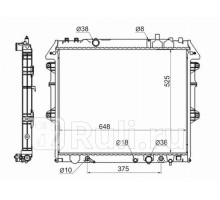 TY0014-3.0 - Радиатор охлаждения (SAT) Toyota Fortuner (2005-2015)